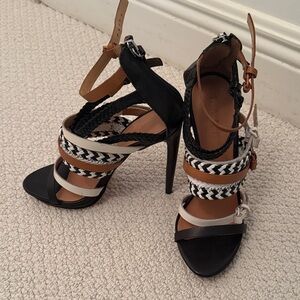 L.A.M.B. Black and Brown Women's Heels